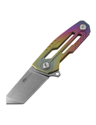 MAXKNIVES - MK151 Arc-en-ciel - Mini couteau en titane TC4 anodisé