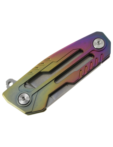 MAXKNIVES - MK151 Arc-en-ciel - Mini couteau en titane TC4 anodisé