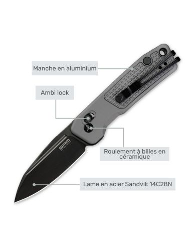 SRM - SCOUT 7229-AK - Couteau pliant