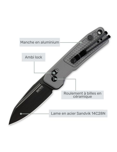 SRM - SCOUT 7229-AK - Couteau pliant