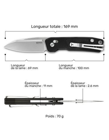 SRM - SCOUT 7229-GB - Couteau pliant