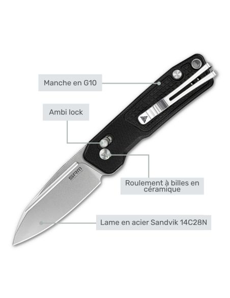SRM - SCOUT 7229-GB - Couteau pliant
