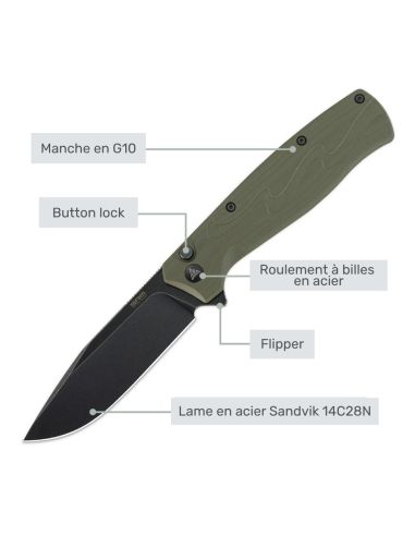 SRM - 221X-GP - Couteau pliant