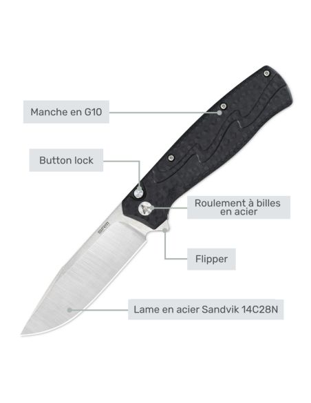 SRM - 221X-GB - Couteau pliant