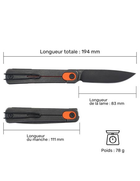 SRM - 135L-GJ - Couteau pliant