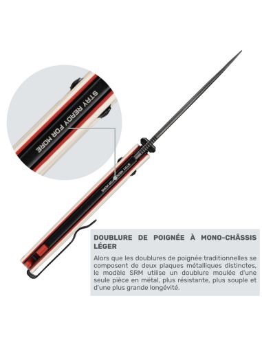 SRM - TERRIER 258L-GT2 - Couteau pliant