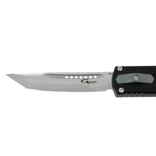 GOLGOTH - G3 - Couteau OTF : Lame tanto en acier D2