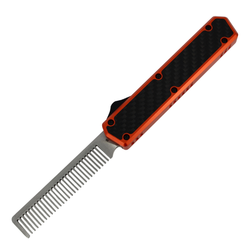 GOLGOTH - G11A5 - Peigne OTF orange : acier D2, manche aluminium orange avec un insert en fibre de carbone