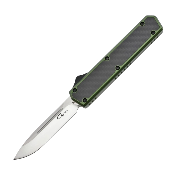 Golgoth G11C2 Vert. Couteau automatique OTF lame acier D2