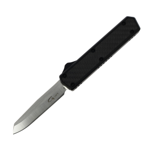 GOLGOTH - G11MT : Lame modified tanto en acier D2 et manche aluminium avec un insert en fibre de carbone