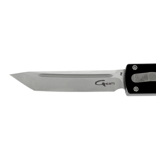 GOLGOTH - G12T - Couteau OTF : Lame tanto acier D2