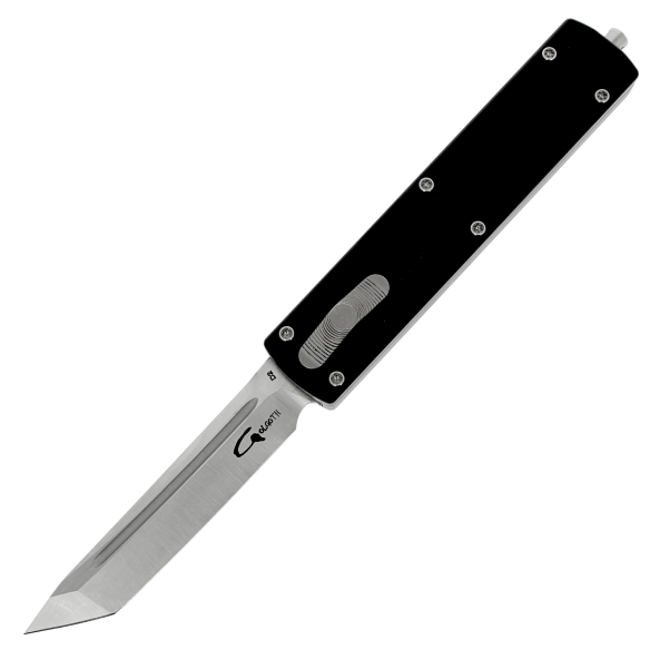 GOLGOTH - G12T - Couteau OTF : Lame tanto acier D2  et manche aluminium