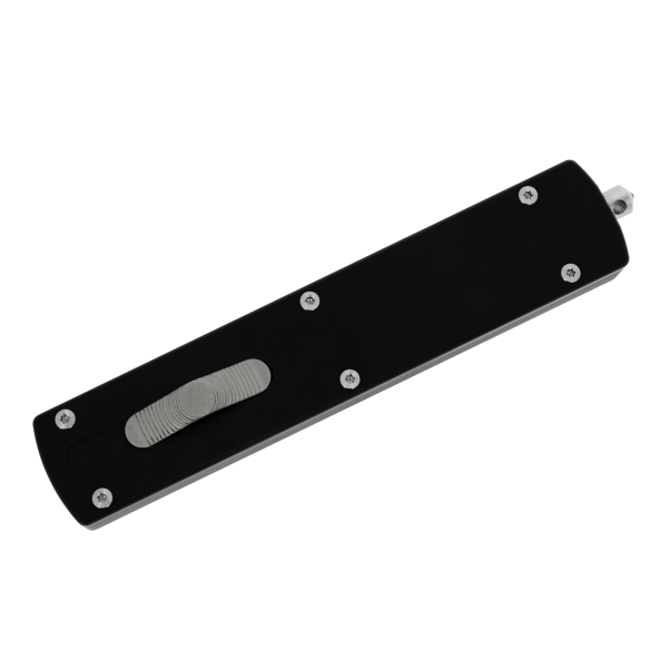 GOLGOTH - G12G - Couteau OTF :  manche aluminium et interrupteur,  brise vitre en Titane.