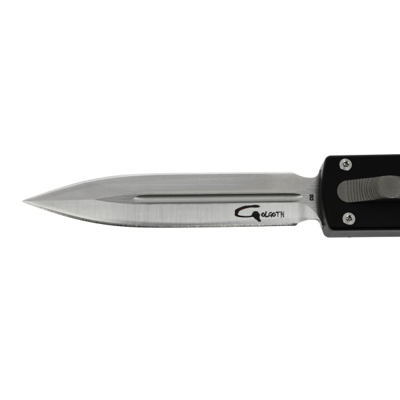 GOLGOTH - G12CDT - Couteau automatique OTF - Édition limitée Corse : Lame tanto en acier D2