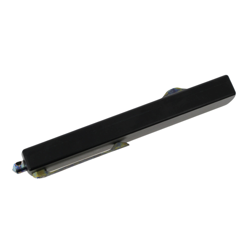 GOLGOTH - G12DP+ - Couteau OTF : Manche en aluminium, clip de poche, bouton d'ouverture et brise vitre en titane anodisé crazy