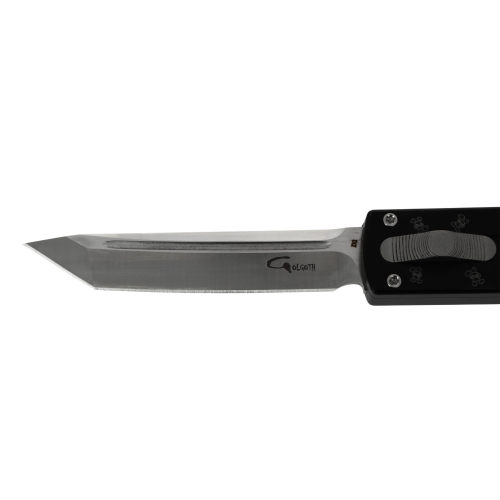 GOLGOTH - G12SKT - Couteau OTF : Lame Tanto en acier D2