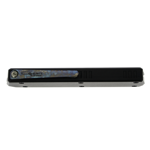 GOLGOTH - G13W+ - Couteau automatique Wharncliffe : Manche en aluminium et clip de poche en titane anodisé crazy