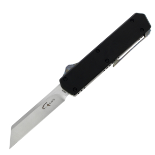 GOLGOTH - G13W+ - Couteau automatique Wharncliffe : Manche en aluminium et lame Wharncliffe en acier VG10