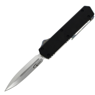 GOLGOTH - G13DT+ - Couteau automatique double tranchant : Manche en aluminium et lame double tranchant en acier VG10