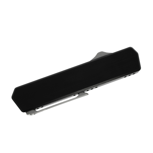 GOLGOTH - G13DP - Couteau automatique Drop Point : Manche en aluminium, bouton d'ouverture et clip de poche en titane