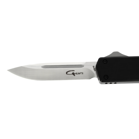 GOLGOTH - G13DP - Couteau automatique Drop Point : Lame drop point en acier VG10
