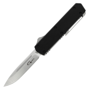 GOLGOTH - G13DP - Couteau automatique Drop Point : Manche en aluminium et lame drop point en acier VG10