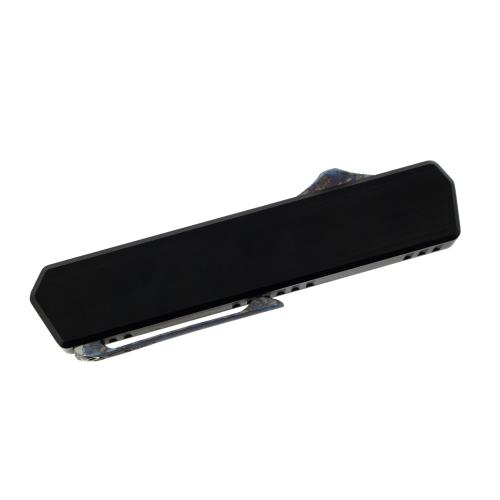 GOLGOTH - G13HB - Couteau automatique HawkBill : Manche en aluminium, bouton d'ouverture et clip en titane anodisé crazy