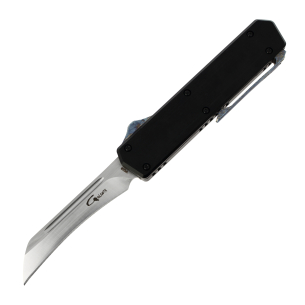 GOLGOTH - G13HB - Couteau automatique HawkBill : Manche en aluminium et lame Hawkbill en acier VG10