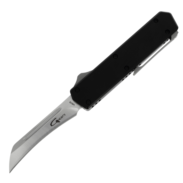 GOLGOTH - G13HB - Couteau automatique HawkBill : Manche en aluminium et lame hawkbill en acier VG10