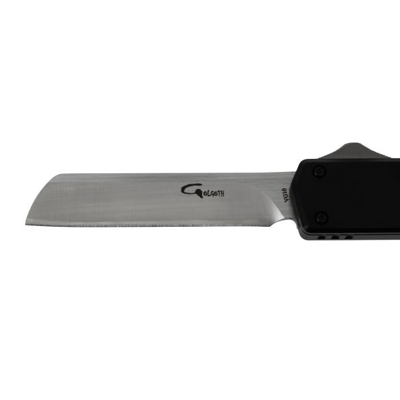 GOLGOTH - G13SF - Couteau automatique SheepFoot : Lame sheepfoot en acier VG10