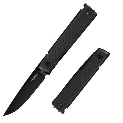 RUIKE – D712B – NOIR - Petit couteau de poche pliant