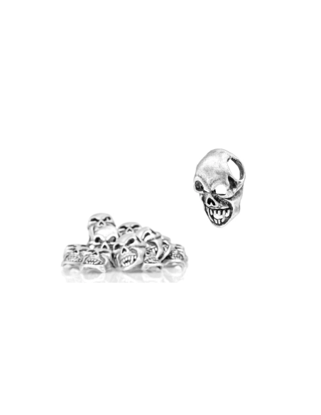 Max Knives MK SKULL 1 (Sachet de 20) - Tête de mort en métal pour paracorde