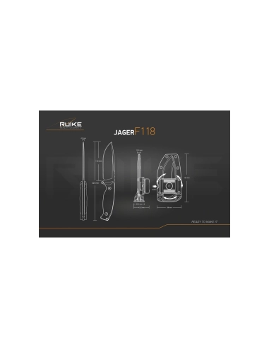 Ruike F118B Jager Noir - 223mm