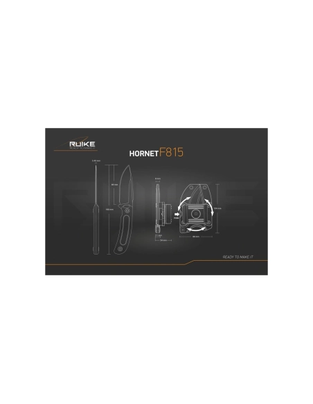 Ruike F815J Hornet Orange - Couteau 190mm