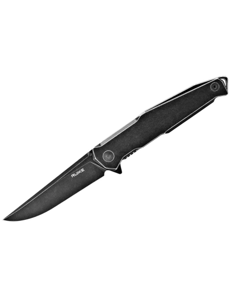 Ruike P108SB - Couteau pliant - Finition noir délavé