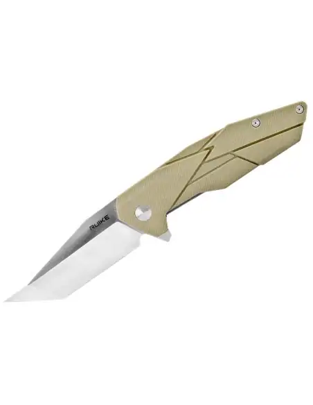 Ruike P138W - Couteau pliant Lame Tanto - Couleur Désert