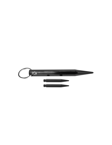 Piranha PKB3 - Kubotan exagonal trois pointes 130mm noir