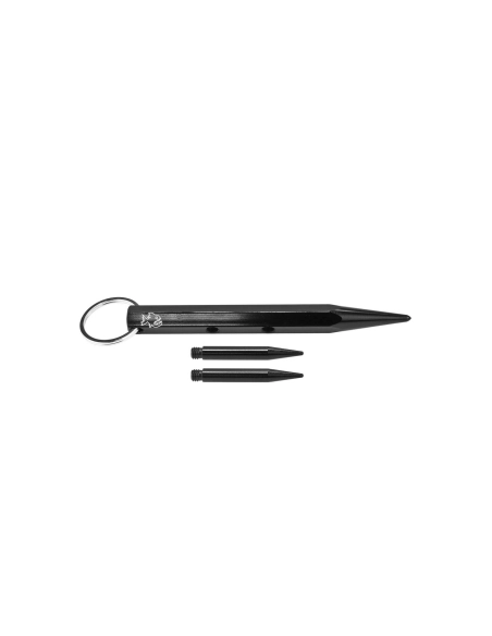 Piranha PKB3 - Kubotan exagonal trois pointes 130mm noir