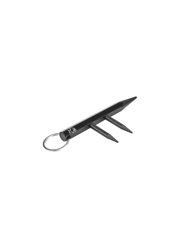 Piranha PKB3 - Kubotan exagonal trois pointes 130mm noir
