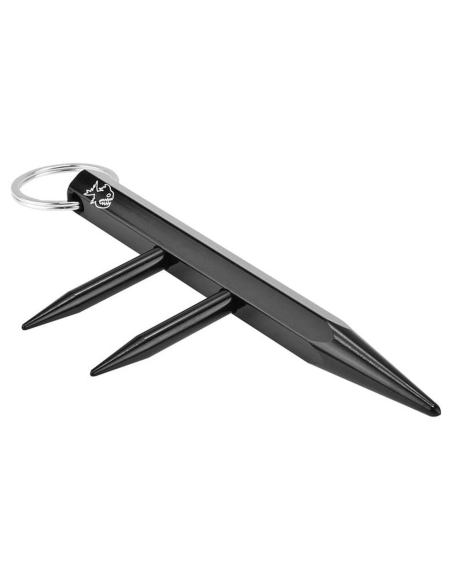 Piranha PKB3 - Kubotan exagonal trois pointes 130mm noir
