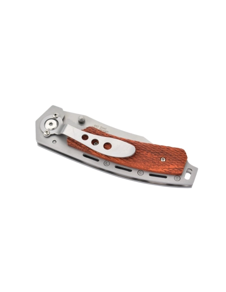 M-Tech - Couteau pliant - Lame acier 440 et manche bois texturé