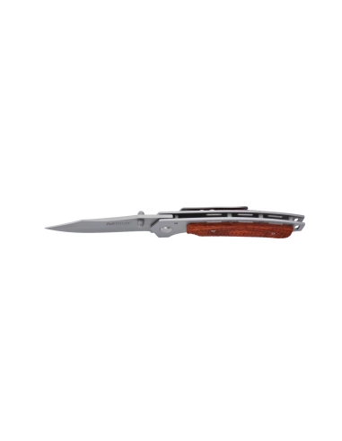 M-Tech - Couteau pliant - Lame acier 440 et manche bois texturé