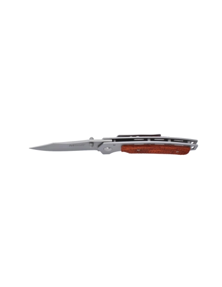 M-Tech - Couteau pliant - Lame acier 440 et manche bois texturé