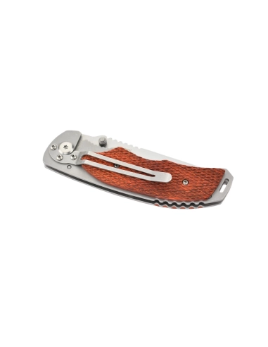 M-Tech - Couteau pliant - Lame acier 440 et manche bois texturé