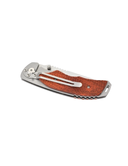 M-Tech - Couteau pliant - Lame acier 440 et manche bois texturé