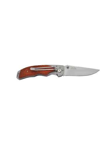 M-Tech - Couteau pliant - Lame acier 440 et manche bois texturé