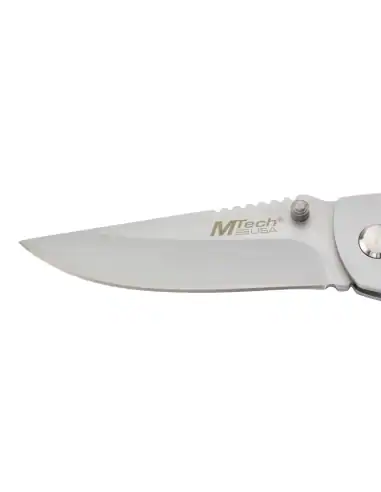 M-Tech - Couteau pliant - Lame acier 440 et manche bois texturé