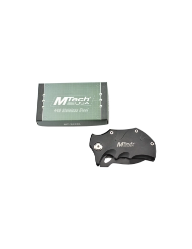 MTech MT-365BK - Couteau de poche Noir en acier 440