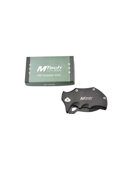 MTech MT-365BK - Couteau de poche Noir en acier 440