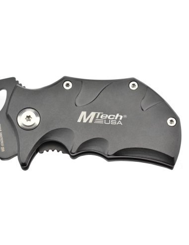 MTech MT-365BK - Couteau de poche Noir en acier 440